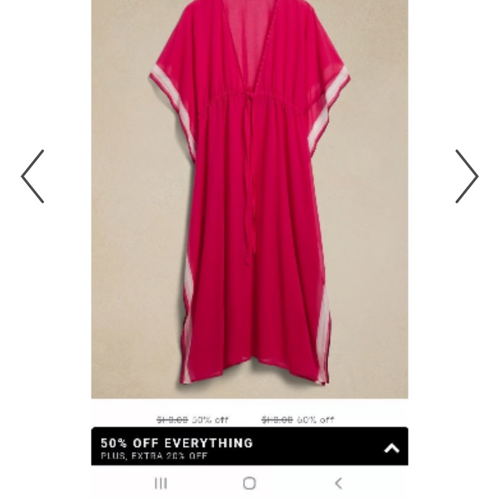 Banana republic kaftan swim cover up